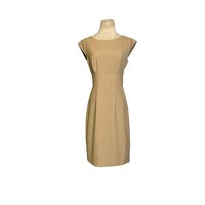 The Limited beige cap sleeves sheath dress size 2